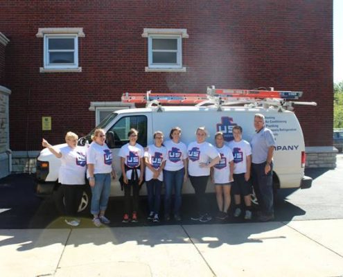 volunteering at Gordon Parks Elementary Kansas City