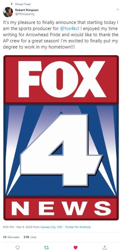 Former U.S. Engineering Intern Joins Fox4 News Kansas City as Sports Producer