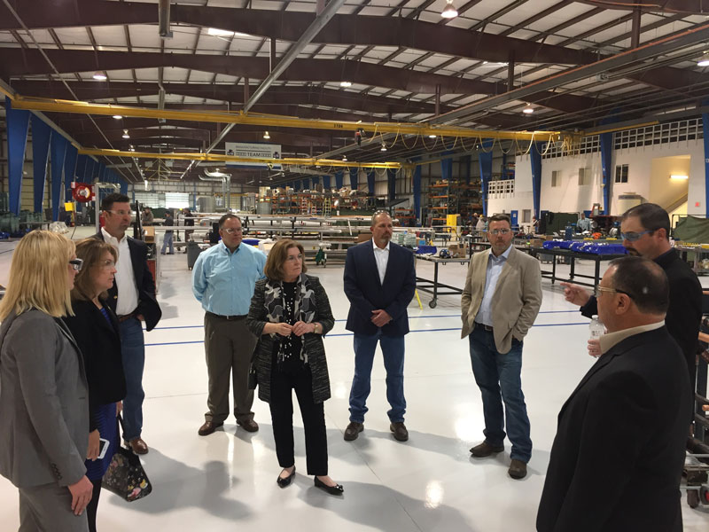 Kansas City Fed President Esther George Tours Manufacturing Facility